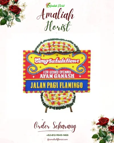Bunga Papan Congratulation di Krumpakan